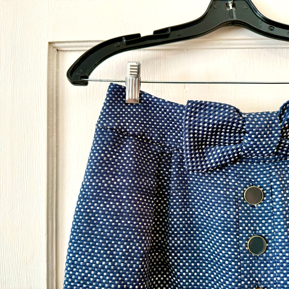 Anthropologie | Leifsdottir Sprightly Tweed Bow Front Skirt 6 - Picture 3 of 13